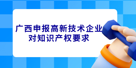 廣西申報高新技術(shù)企業(yè)對知識產(chǎn)權(quán)要求,