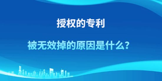 專利,專利被無效掉的原因,